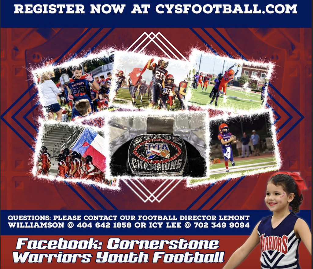 CYS Fall TYFA 2023 Tackle Football Cornerstone Youth Sports