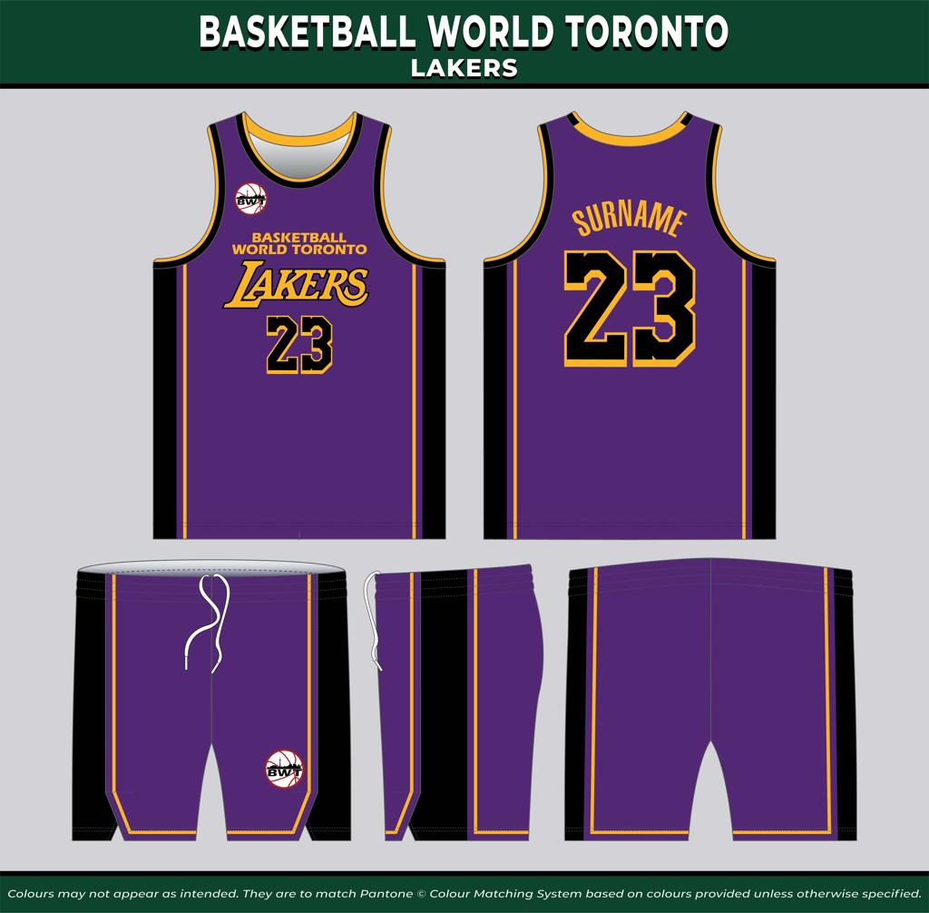 BWT Custom Jersey - Lakers - Purple