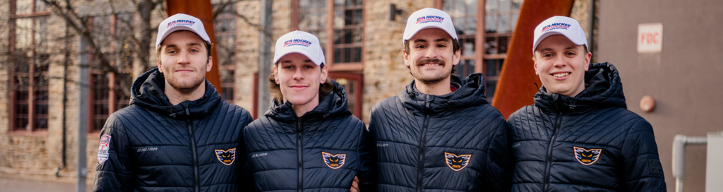 Our 14UAA coaching staff from the 2024–2025 season — the first to lead a Phantoms Youth team to Nationals. Photo courtesy of Emilee Chambers Photography.