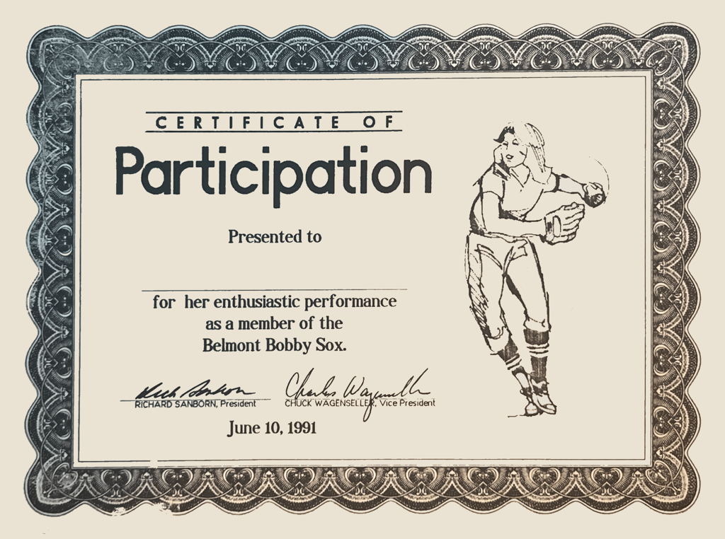 History of Girls' Softball in Belmont