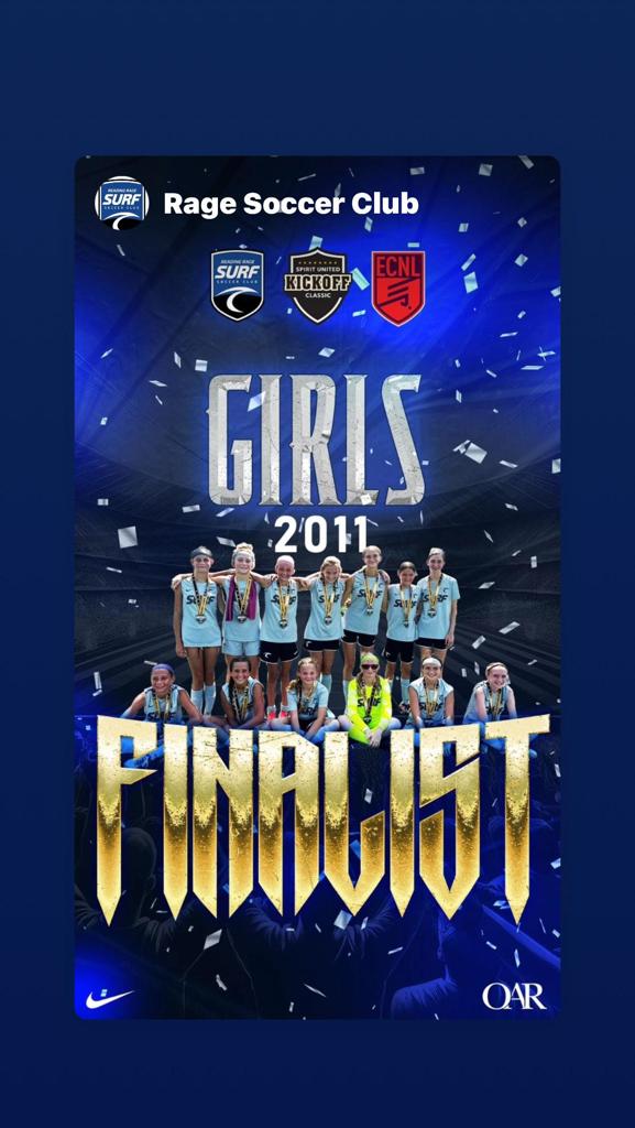 U14 Girls RAGE SURF '11 ECNL-RL
