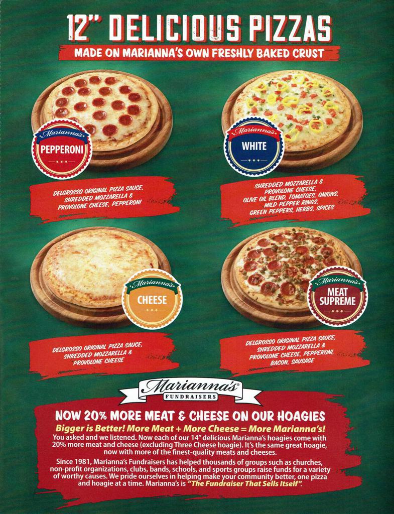 Fundraising Opportunity Marianna's Subs and Pizza