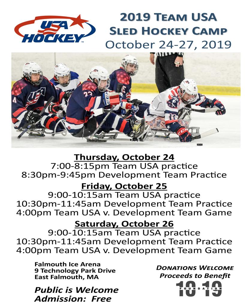 U.S. Sled Hockey Camp Oct. 2426
