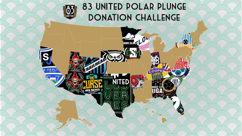 USL Supporters Groups Step Up for United 83’s Polar Plunge