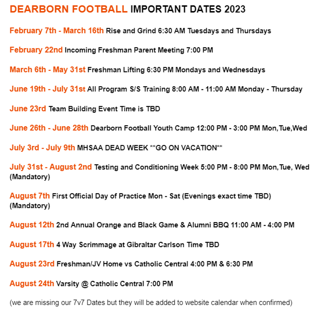 Dearborn High Pioneer Football