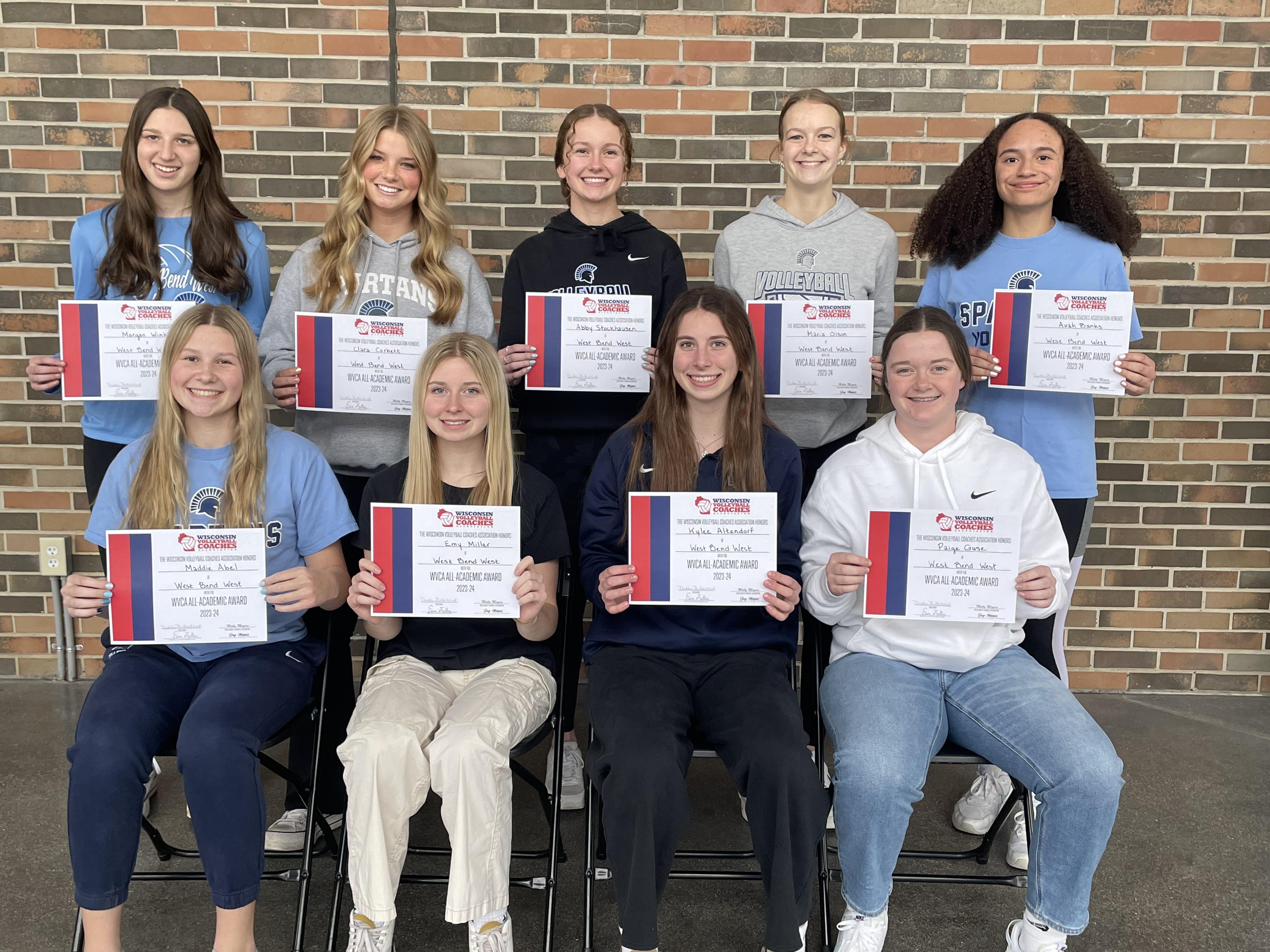 WVCA Individual All Academic Honors