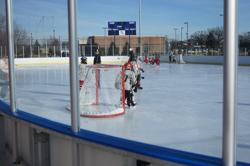 Coon Rapids' outdoor rink on a winter's morning