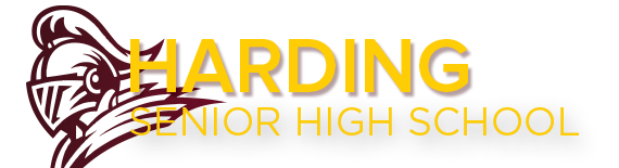 Harding High School with Knight Logo