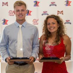 Amber Elliott 2017 Ms Softball & Sam Carlson 2017 Mr Baseball 