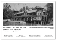 Cover of the OGB document showing a historical photo of the boathouse