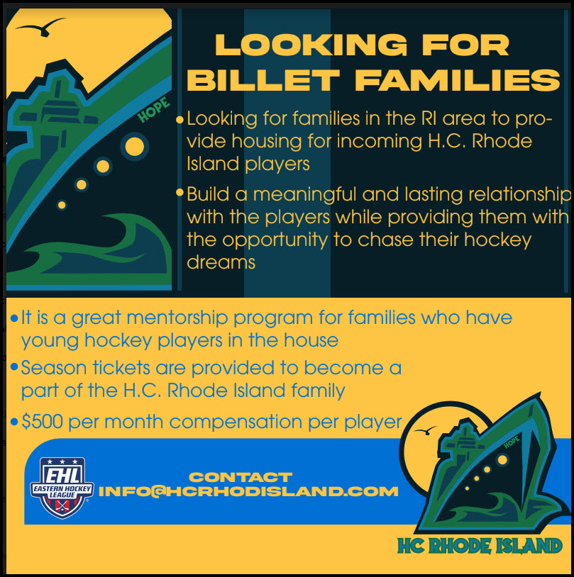 HC Rhode Island Billet Family Opportunities